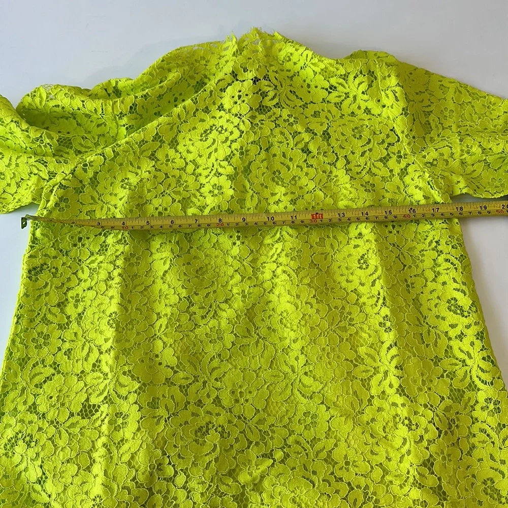 J Crew Mock Neck Lace Top in Citrine NWT Size 6